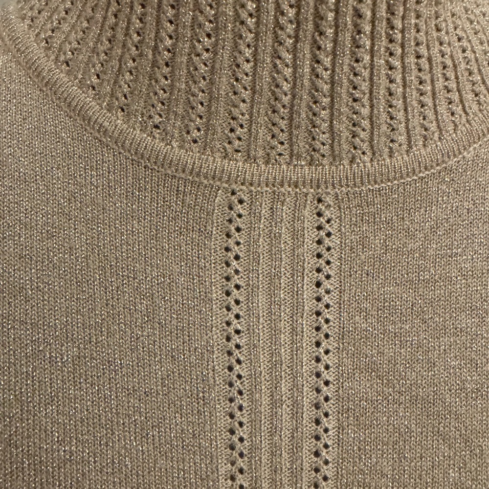 Vintage Dressbarn golden holiday Turtleneck Sweater - Picture 3 of 4